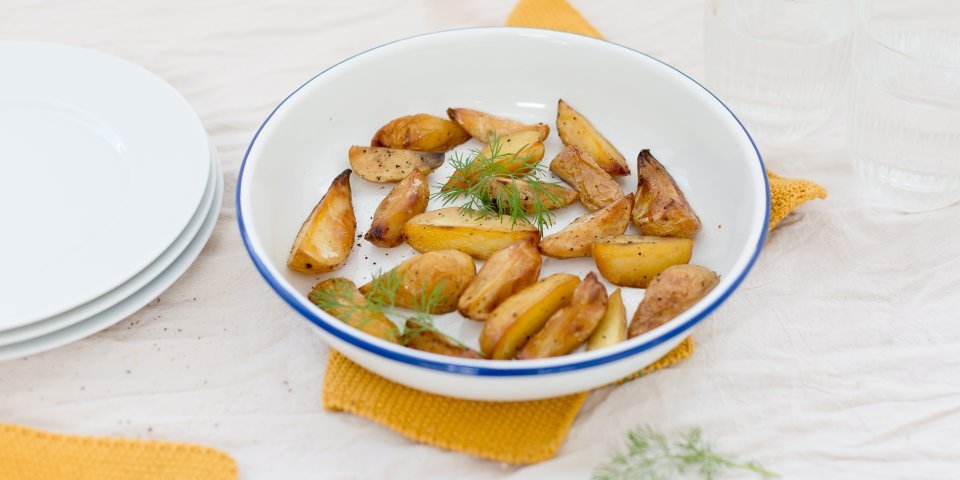 Gebakken aardappelen in de oven Gebakken aardappelen in de oven