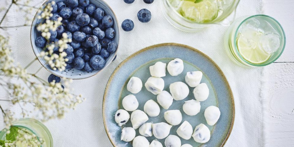 Bonbons de myrtilles au yaourt