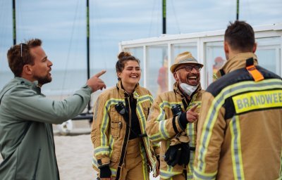 Jasper Moeyaert met Onder Vuur-crew