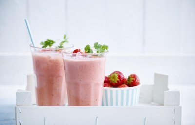 Aardbeien-citroensmoothie