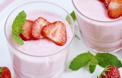 Aardbeienmousse