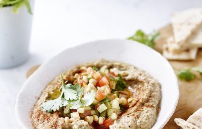 Baba Ganoush met flatbread