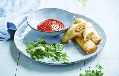 Gefrituurde springrolls