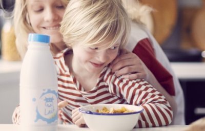 Kinderen aan de ontbijttafel