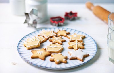 Kerstkoekjes met glazuur