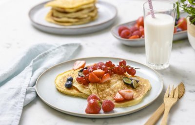 Kwarkpannenkoeken met fruit