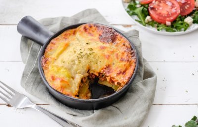 Moussaka met een salade