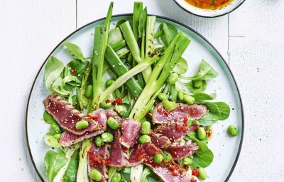 Salade de carpaccio de bœuf et vinaigrette thaï