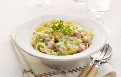 Tagliatelles au jambon cuit