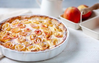 Tarte aux roses de pommes