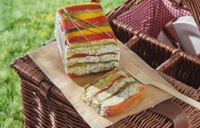 Terrine de fromage de chèvre aux poivrons