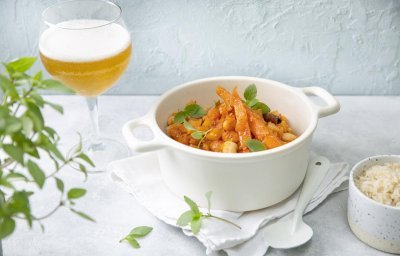 Vegetarisch stoofpotje met bier 