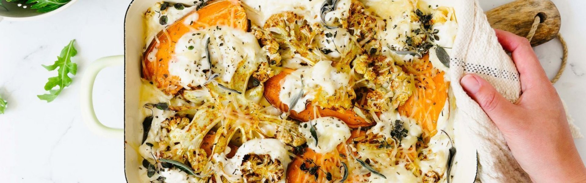 Ovenschotel met bioproducten. Ovenschotel met bioproducten.