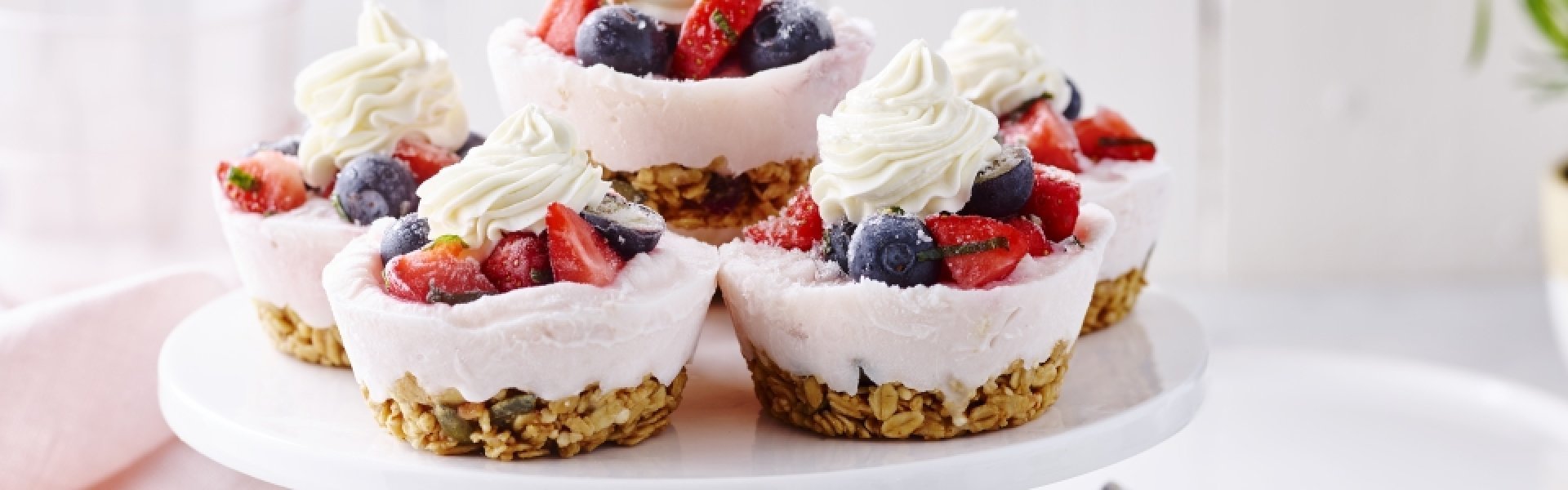 Frozen yoghurt cupcakes Frozen yoghurt cupcakes