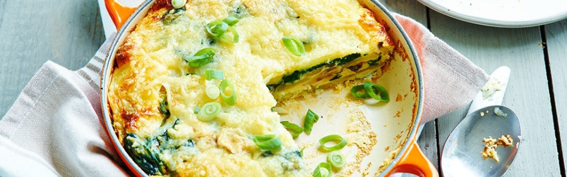 Frittata met verse spinazie Frittata met verse spinazie
