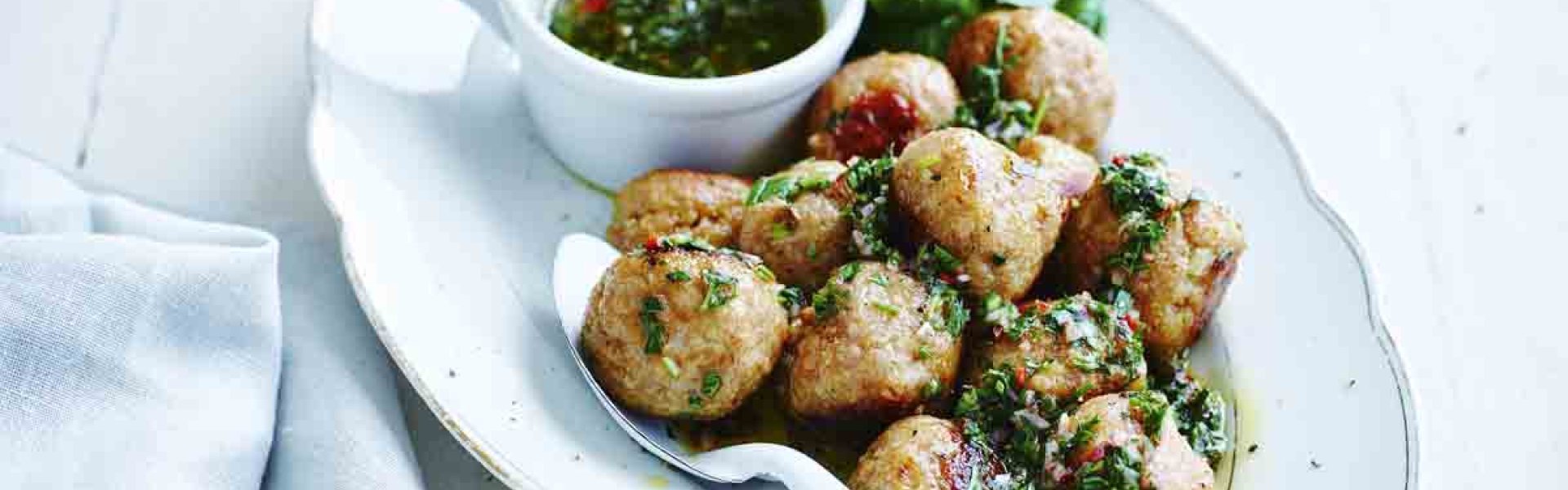 Kalfsgehaktballetjes “chimichurri” Kalfsgehaktballetjes “chimichurri”