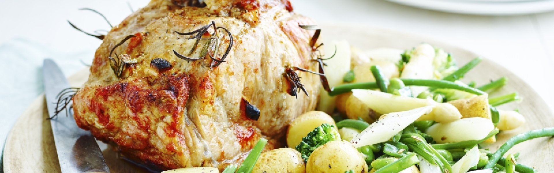 Kalfskroon met groenten en aardappelen Kalfskroon met groenten en aardappelen