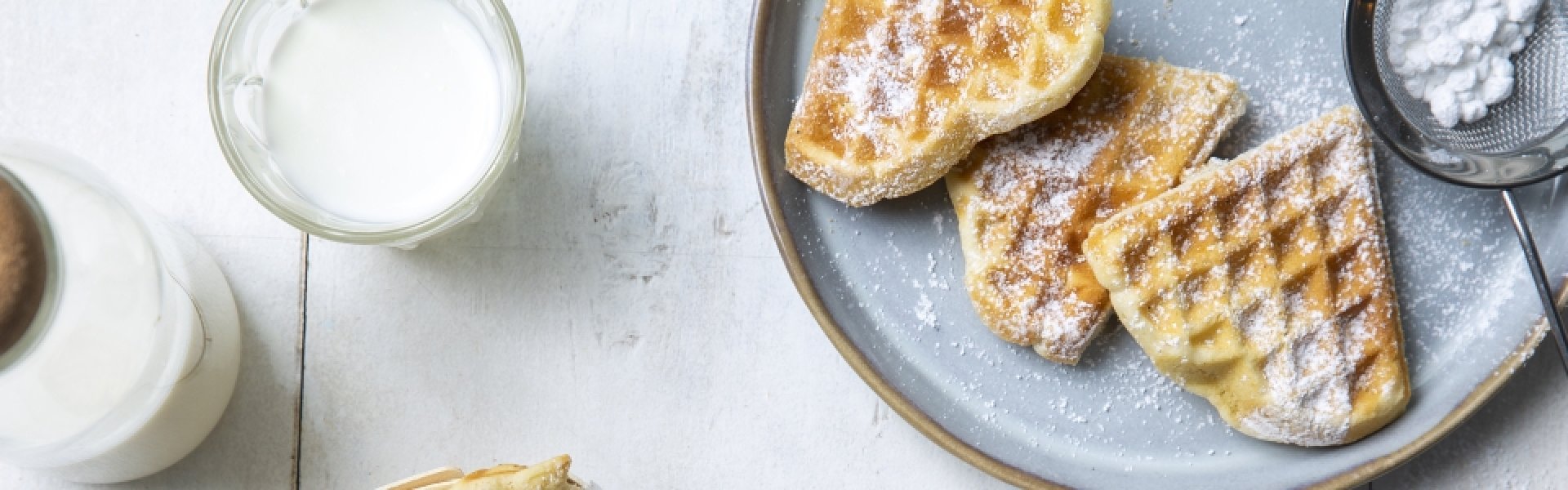 Bewaarwafeltjes met melk