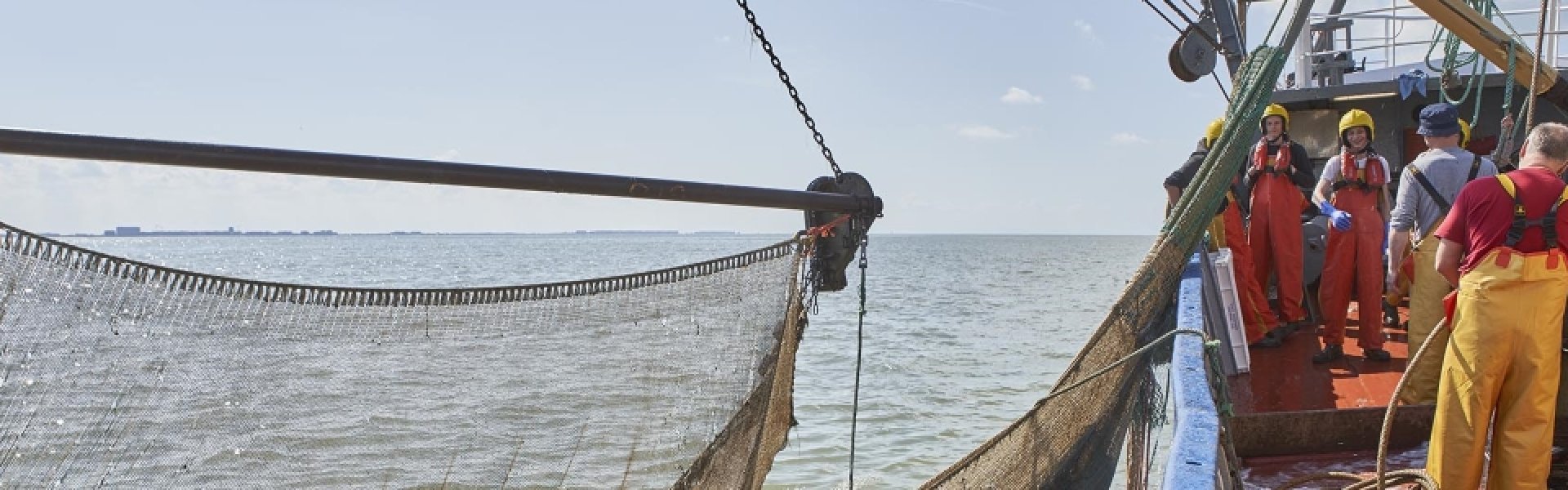 Vissers op boot Vissers op boot